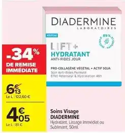Carrefour Drive Diadermine - soins visage offre