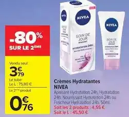 Carrefour Drive Nivea - crèmes hydratantes offre