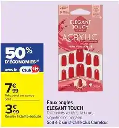 Carrefour Drive Signal - faux ongles offre