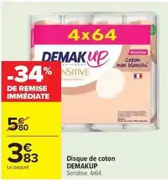 Carrefour Drive Demak up - disque de coton offre