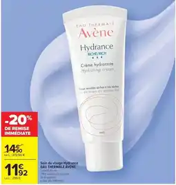 Carrefour Drive Avène - soin du visage hydrance offre