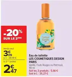 Carrefour Drive Eau de toilette offre
