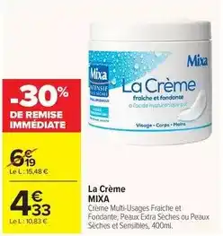 Carrefour Drive Mixa bebé - la creme offre