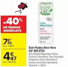 Carrefour Drive Lea - soin hydra aloe vera offre