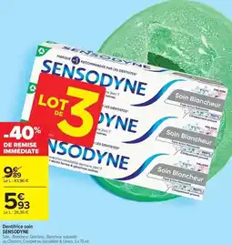 Carrefour Drive Sensodyne - dentifrice soin offre