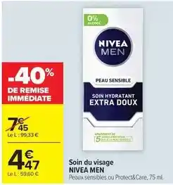 Carrefour Drive Nivea - soin du visage men offre
