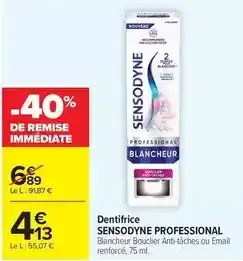 Carrefour Drive Sensodyne - dentifrice offre