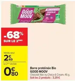 Carrefour Drive Good - barre protéinée bio offre