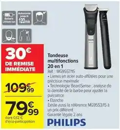 Carrefour Drive Philips - tondeuse multifonctions 20 en 1 offre