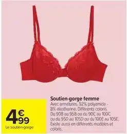 Carrefour Drive Soutien-gorge femme offre