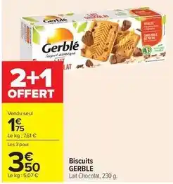 Carrefour Drive Gerblé - biscuits offre