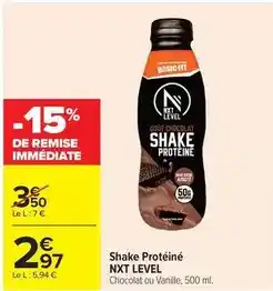 Carrefour Drive Shake proteine offre