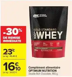 Carrefour Drive Optimum - complément alimentaire nutrition offre