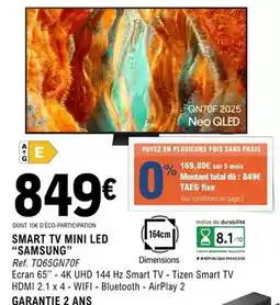 E.Leclerc Samsung - smart tv mini led offre
