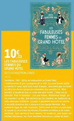 E.Leclerc J'ai lu - les fagueuses femmes du grand hotel offre