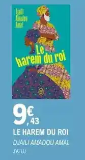 E.Leclerc J'ai lu - le harem du roi offre