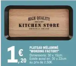 E.Leclerc Plateau mélamine wording factory offre