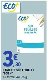 E.Leclerc Ramette 500 feuilles offre