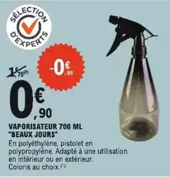 E.Leclerc Vaporisateur offre