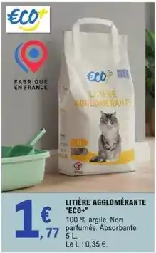 E.Leclerc Litière agglomérante offre