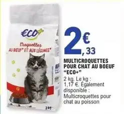 E.Leclerc Multicroquettes pour chat au boeuf offre