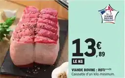 E.Leclerc Viande bovine: roti offre