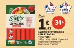 E.Leclerc Stoeffler - saucisse de strasbourg porc offre