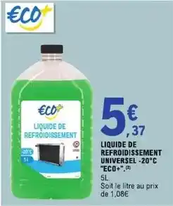 E.Leclerc Liquide de refroidissement universel offre