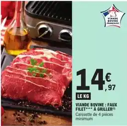 E.Leclerc Viande bovine: faux filet à griller offre