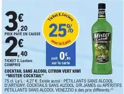 E.Leclerc E.leclerc - cocktail sans alcool citron vert kiwi offre