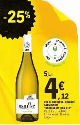 E.Leclerc Uby - vin blanc dèsalcoolisé offre