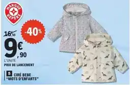 E.Leclerc Mots d'enfants - cire bebe mots d' enfants offre