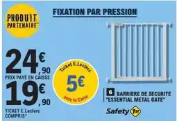 E.Leclerc E.leclerc - barriere de securite essential metal gate offre