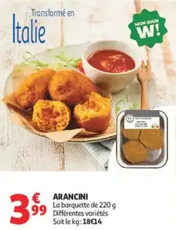 Auchan Supermarché Arancini offre