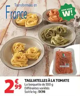 Auchan Supermarché Tagliatelles à la tomate offre