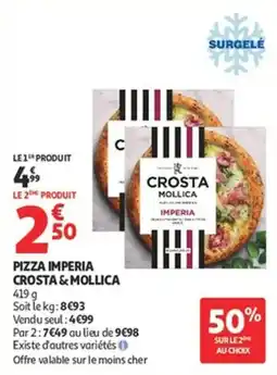 Auchan Supermarché Pizza imperia crosta & mollica offre