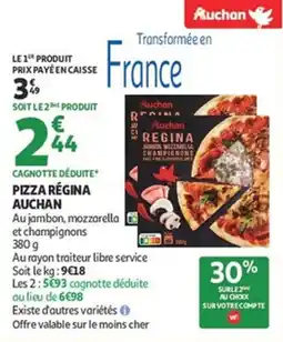 Auchan Supermarché Pizza régina auchan offre