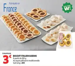 Auchan Supermarché Biscuit italien gozoki offre