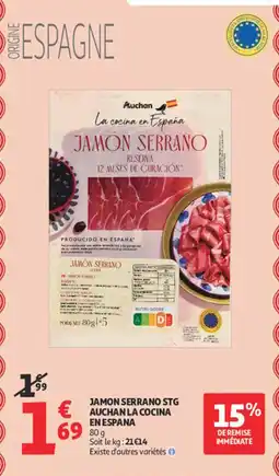 Auchan Supermarché Jamon serrano stg auchan la cocina en espana offre
