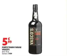 Auchan Supermarché Porto tawny rouge vasco's offre