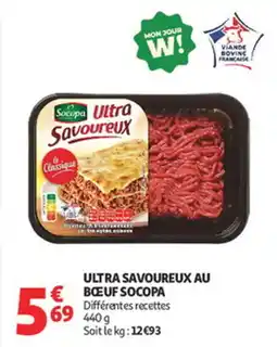 Auchan Supermarché Ultra savoureux au bœuf socopa offre