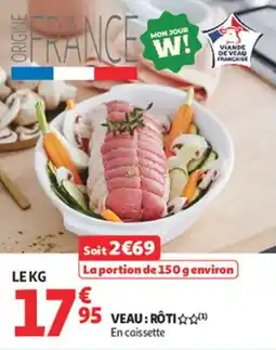 Auchan Supermarché Veau rôti offre