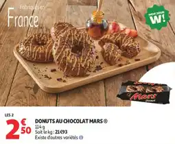 Auchan Supermarché Donuts au chocolat mars offre