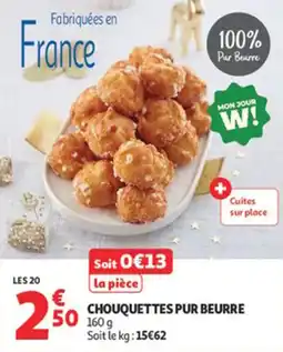 Auchan Supermarché Chouquettes pur beurre offre