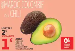Auchan Supermarché Avocat offre