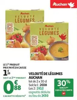 Auchan Supermarché Velouté de légumes auchan offre