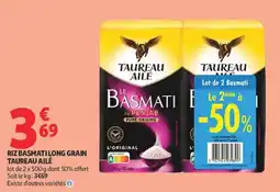 Auchan Supermarché Riz basmati long grain taureau ailé offre