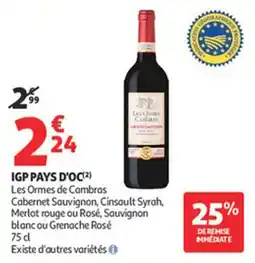 Auchan Supermarché Igp pays d'oc offre