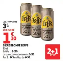 Auchan Supermarché Bière blonde leffe offre
