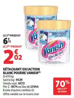 Auchan Supermarché Détachant oxi action blanc poudre vanish offre